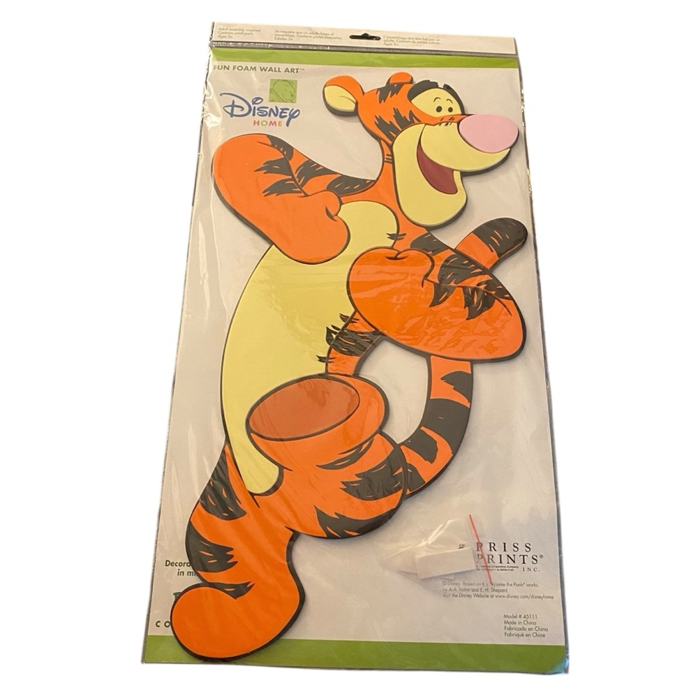 Disney Home Tigger Foam Wall Decor - Orange and Black